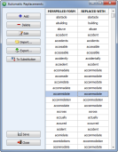 ReplaceMisspellingsT